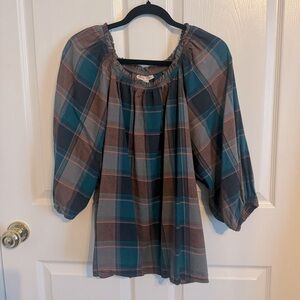 Knox Rose plaid top